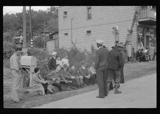 Untitled photo, possibly related to: Doped singer, "Love oh, love, oh keerless love," Scotts Run, West Virginia. Relief investigator reported a number of dope cases at Scotts Run