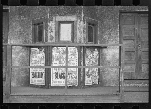 "Black Fury" poster, a movie about a strike, Scotts Run, West Virginia
