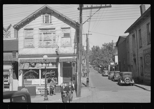 Untitled photo, possibly related to: Morgantown, West Virginia. Center of a rundown mining territory