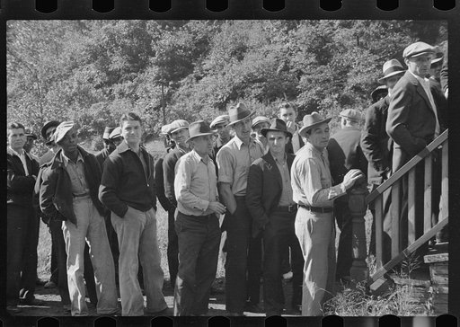 Payoff at Pursglove Mine, Scotts Run, West Virginia
