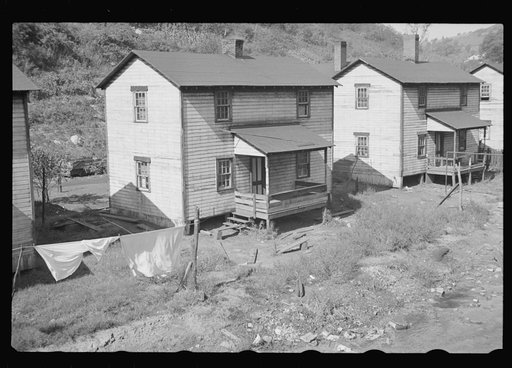 Company houses at Pursglove Mines, Scotts Run, West Virginia