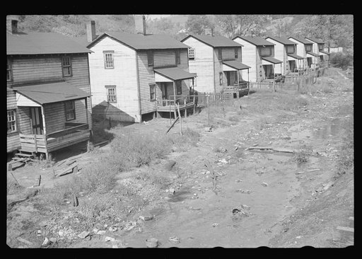 Company houses at Pursglove Mines, Scotts Run, West Virginia