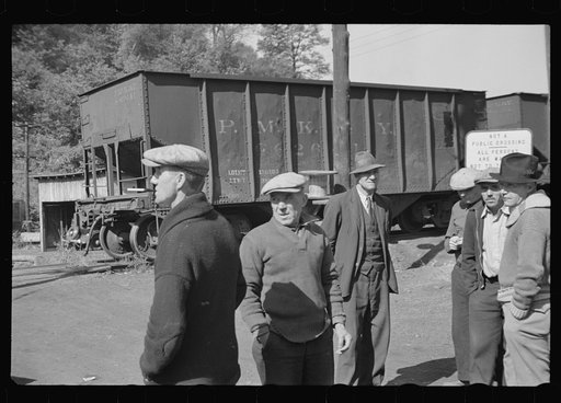 Striking miners, Scotts Run, West Virginia