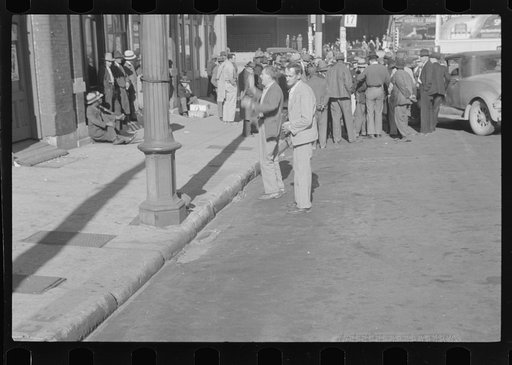 Untitled photo, possibly related to: Religion in Nashville, Tennessee. A religious gathering in the street