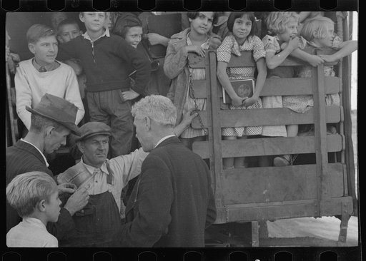 Untitled photo, possibly related to: Red House, West Virginia, schoolchildren