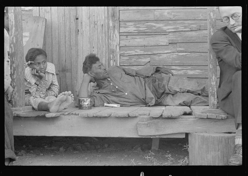 Unemployed trapper, Plaquemines Parish, Louisiana