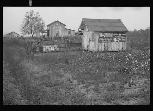 Untitled photo, possibly related to: Home of sharecroppers, Arkansas