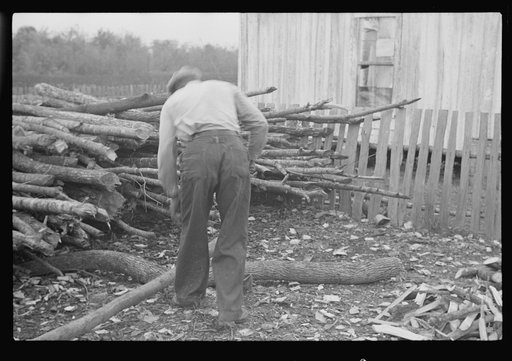 Untitled photo, possibly related to: Home of sharecroppers, Arkansas