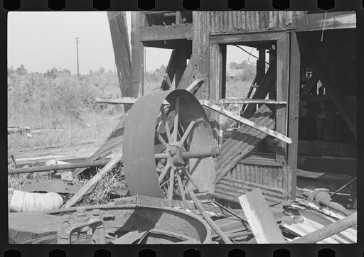 Remains of old Gulf States paper mill, Plaquemines Parish, Louisiana