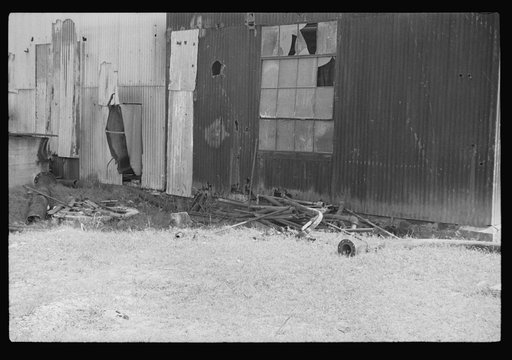 Remains of old Gulf States paper mill, Plaquemines Parish, Louisiana