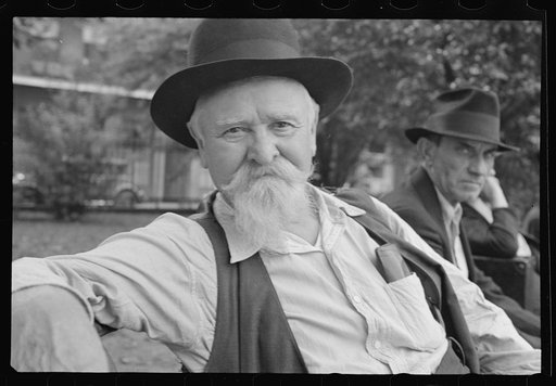 Untitled photo, possibly related to: An old sailor snapped in Jackson Square, New Orleans