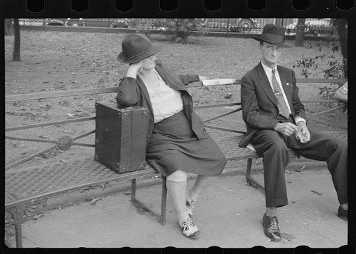 Scene in Jackson Square, New Orleans, Louisiana