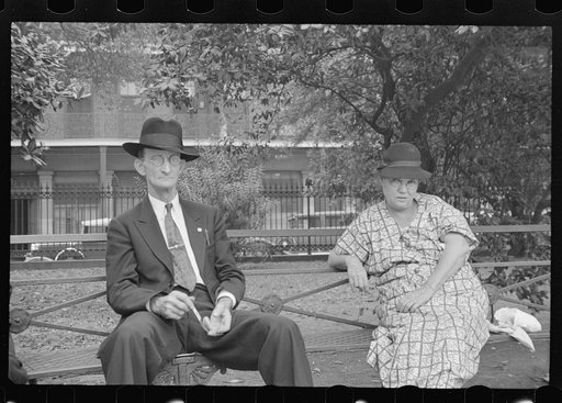 Scene in Jackson Square, New Orleans, Louisiana