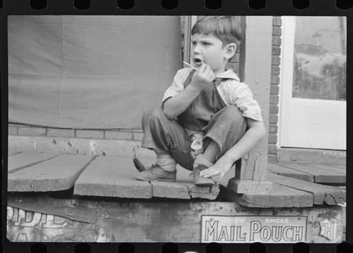 Untitled photo, possibly related to: Young resident of Omar, West Virginia