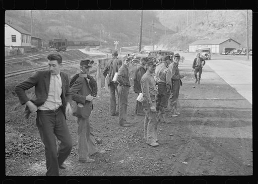 Untitled photo, possibly related to: Group of coal miners, Jenkins, Kentucky