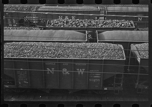 Untitled photo, possibly related to: Railroad yards at Williamson, West Virginia