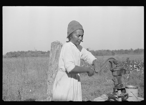 Untitled photo, possibly related to: Pulaski County, Arkansas. The wife of a sharecropper
