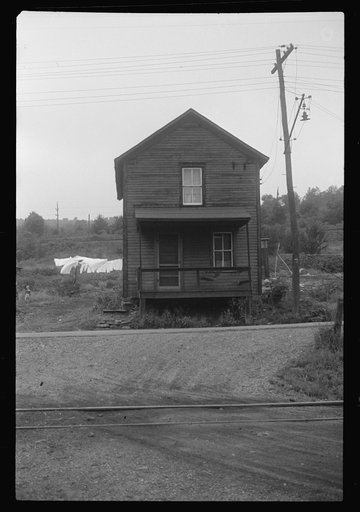Untitled photo, possibly related to: Houses and slagheap, Nanty Glo, Pennsylvania