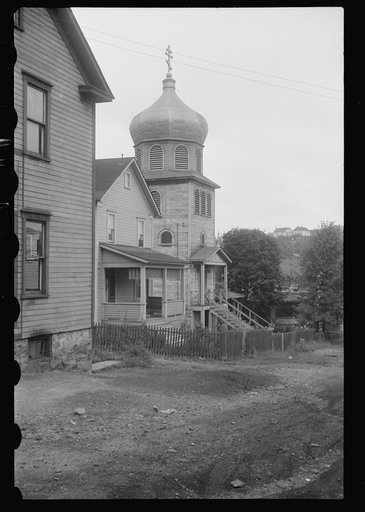 Church and house at Nanty Glo, Pennsylvania
