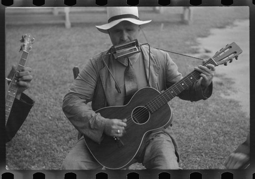 Untitled photo, possibly related to: Jeeter Gentry, Elmer Thompson and Fiddlin' Bill Hensley, Asheville, North Carolina