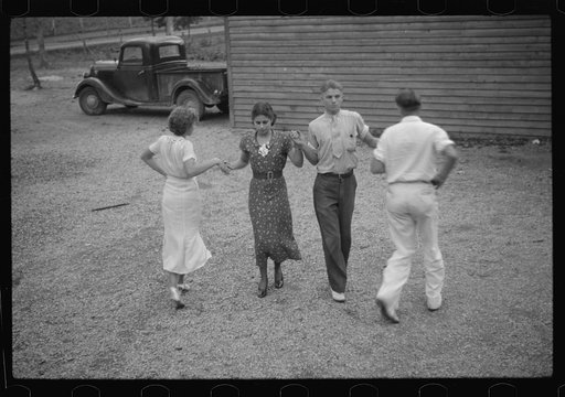 Untitled photo, possibly related to: Dancers taught by Leonard Kirk, Cumberland Homesteads, Crossville, Tennessee