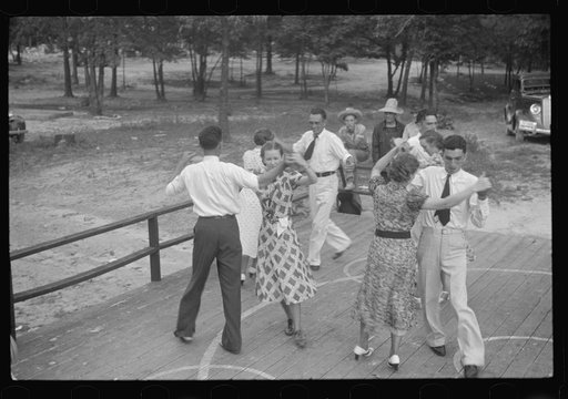 Untitled photo, possibly related to: Square dance, Skyline Farms, Alabama