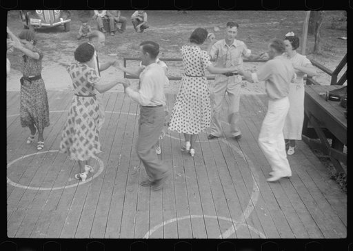 Untitled photo, possibly related to: Square dance, Skyline Farms, Alabama