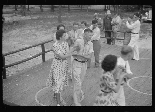 Untitled photo, possibly related to: Square dance, Skyline Farms, Alabama