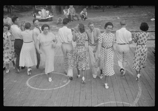 Untitled photo, possibly related to: Square dance, Skyline Farms, Alabama