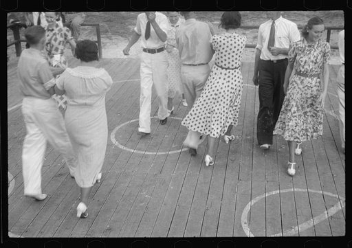 Untitled photo, possibly related to: Square dance, Skyline Farms, Alabama