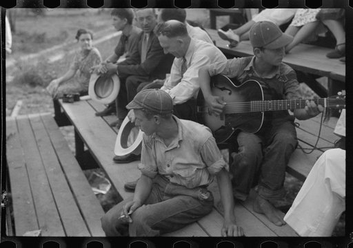 Untitled photo, possibly related to: Music for square dance, Skyline Farms, Alabama
