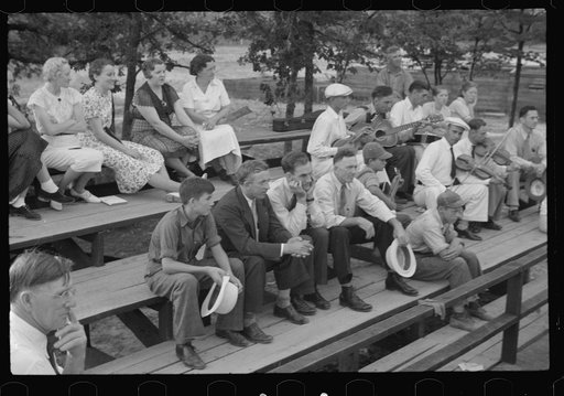 Untitled photo, possibly related to: Music for square dance, Skyline Farms, Alabama