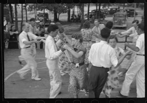 Untitled photo, possibly related to: Square dance, Skyline Farms, Alabama