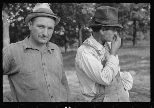 Untitled photo, possibly related to: Man watching square dance, Skyline Farms, Alabama