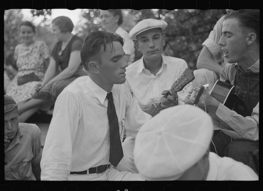 Untitled photo, possibly related to: Music for square dance, Skyline Farms, Alabama