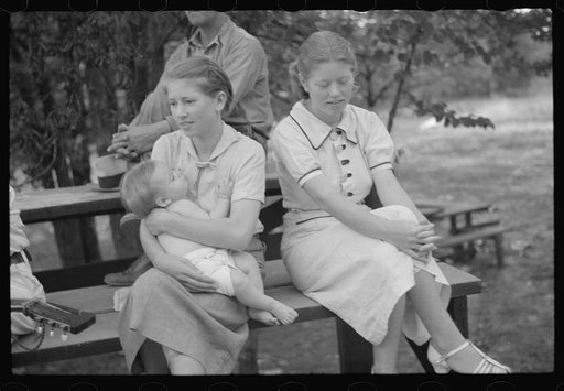 Untitled photo, possibly related to: Audience at square dance, Skyline Farms, Alabama