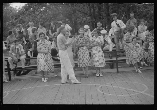Untitled photo, possibly related to: Music for square dance, Skyline Farms, Alabama