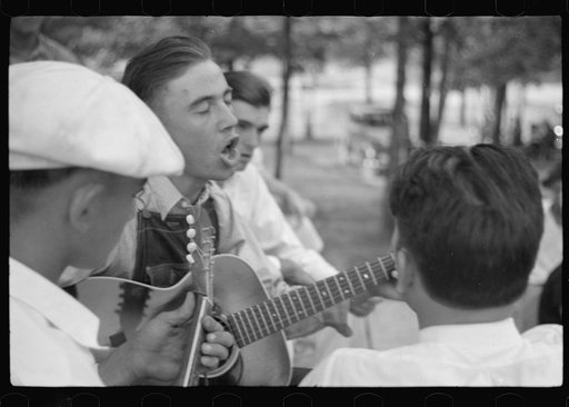 Untitled photo, possibly related to: Music for square dance, Skyline Farms, Alabama