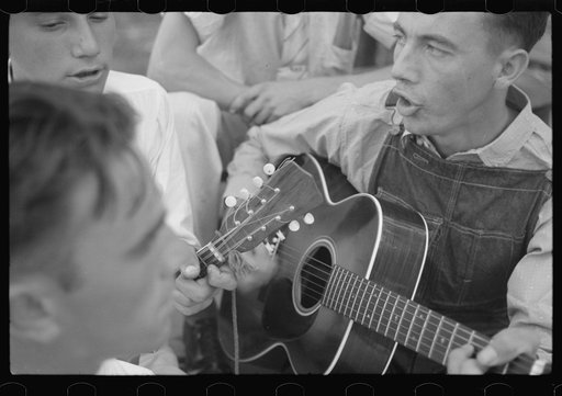 Untitled photo, possibly related to: Music for square dance, Skyline Farms, Alabama