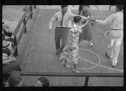 Untitled photo, possibly related to: Square dance, Skyline Farms, Alabama