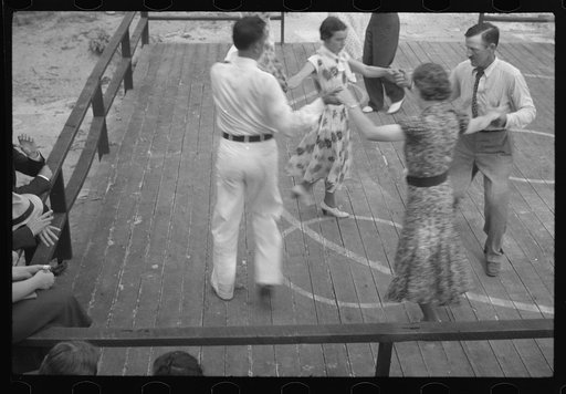 Untitled photo, possibly related to: Square dance, Skyline Farms, Alabama