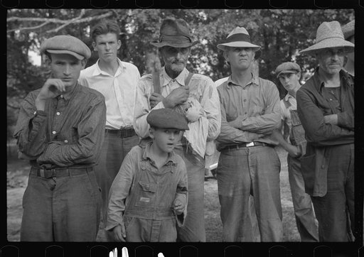 Audience at square dance, Skyline Farms, Alabama