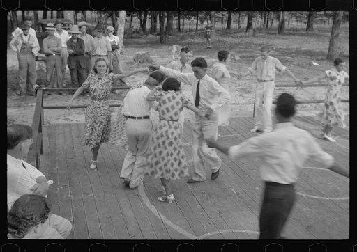 Untitled photo, possibly related to: Square dance, Skyline Farms, Alabama