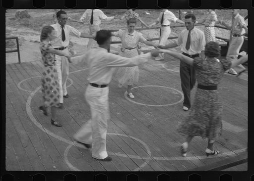 Untitled photo, possibly related to: Square dance, Skyline Farms, Alabama