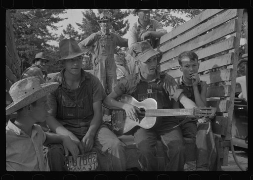 Untitled photo, possibly related to: Young musicians at Skyline Farms, Alabama