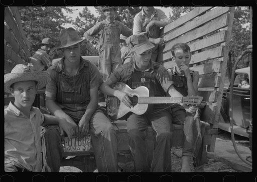 Untitled photo, possibly related to: Young musicians at Skyline Farms, Alabama