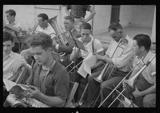 Untitled photo, possibly related to: Part of the band, Red House, West Virginia