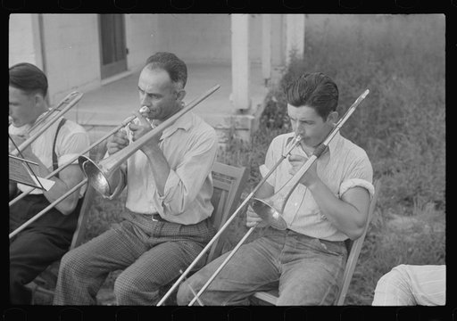 Untitled photo, possibly related to: Part of the band, Red House, West Virginia