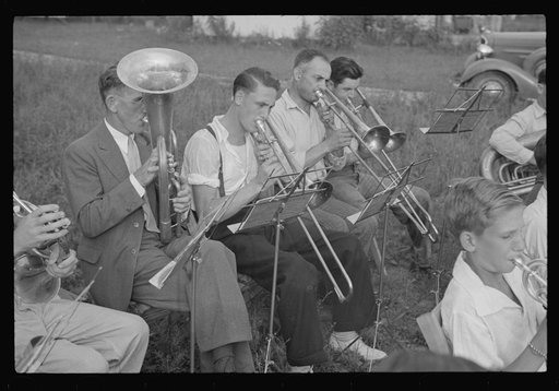 Untitled photo, possibly related to: Part of the band, Red House, West Virginia