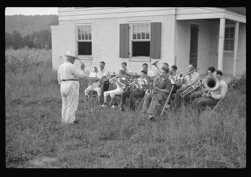 Untitled photo, possibly related to: Part of the band, Red House, West Virginia